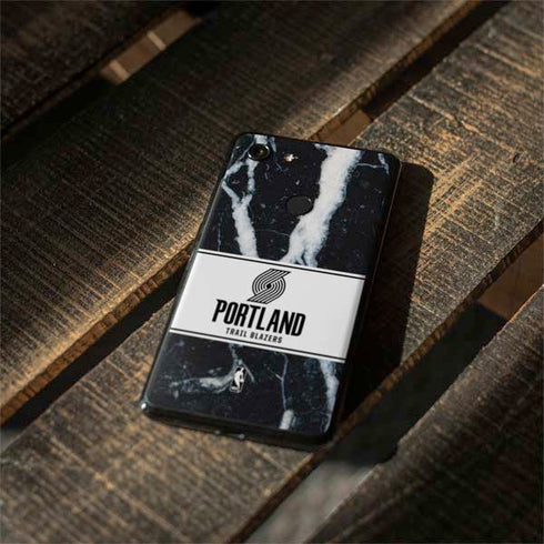 NBA Portland Trail Blazers Marble Google Pixel 3 Skin
